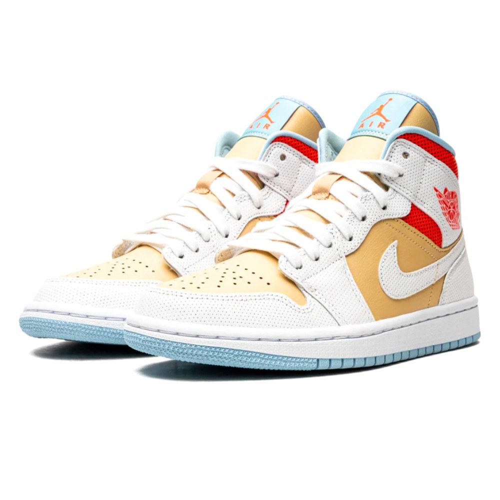 AIR JORDAN 1 MID WMNS „SESAME“ EUC Sz9